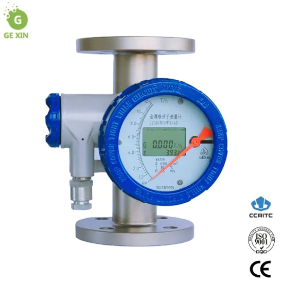 Metallrohr-Rotameter, Sanitärklemme, Flüssigkeits-Schwebekörper-Durchflussmesser